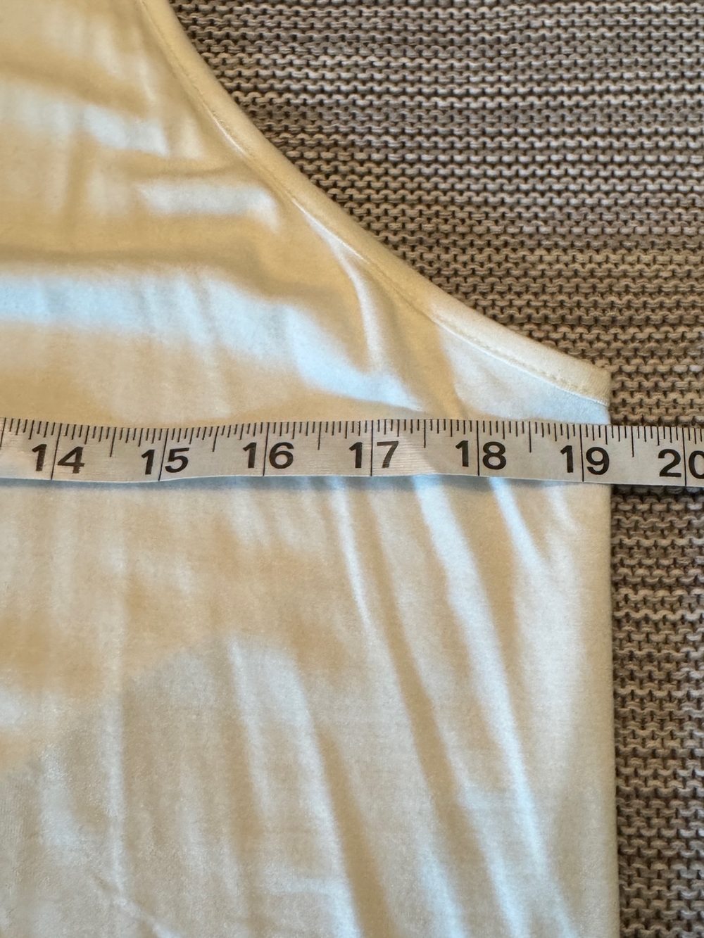 Lou Keith White High Neck Tank Top Stretch - Picture 4 of 5